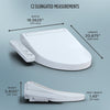TOTO® WASHLET® C2 Electronic Bidet Toilet Seat with PREMIST and EWATER+ Wand Cleaning, Elongated, Cotton White - SW3074#01