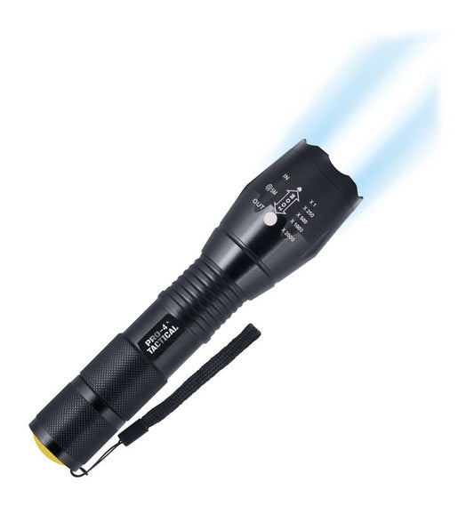 Pro-4 Power 300 lumens Black Incandescent Tactical Flashlight AAA Battery