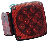 LED Stop, Tail & Turn Light, Left-Side, Square, 4.5-In.