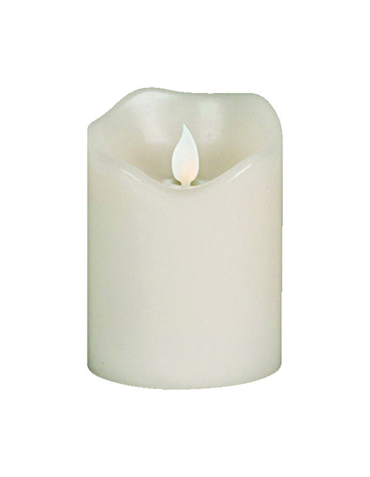 Gerson  Ivory  No Scent Scent LED  Candle  4 in. H x 3 in. Dia.