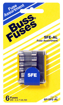 SFE Low A Fuse Assortment, Clear, 6-Pk.