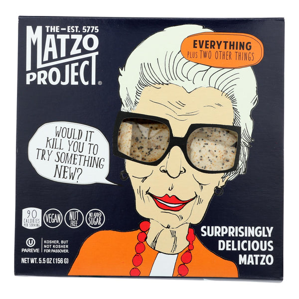 The Matzo Project Llc - Cracker Matzo Everything - Case of 8-5.5 OZ (Pack of 8)