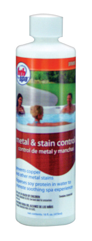 HTH Active Ingredient Etidronic Acid 5 to 10 % Spa Metal and Stain Control 1 pt. (Pack of 6)