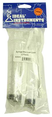 Livestock Syringe, Disposable, 60 cc, 2-Pk.