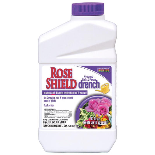 Bonide Rose Shield Liquid Systemic Insecticide and Disease Drench 40 oz (Pack of 6)