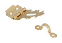 National Hardware Solid Brass 1-7/8 in. L Decorative Hasp 1 pk