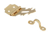National Hardware Solid Brass 1-7/8 in. L Decorative Hasp 1 pk