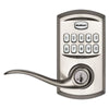 Kwikset SmartKey Satin Nickel Zinc Electronic Touch Pad Entry Lever