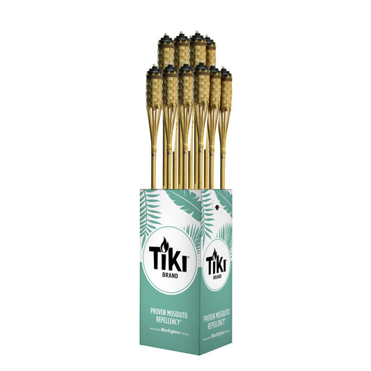 Tiki FlameKeeper Bamboo Brown 57 in. Garden Torch (Pack of 24)