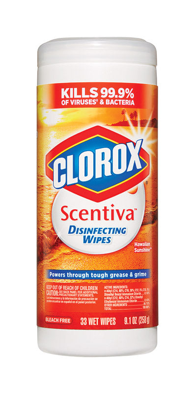 Clorox  Scentiva  Hawaiian Sunshine Scent Disinfecting Wipes  33 pk