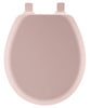 Bemis Cameron Round Pink Enameled Wood Toilet Seat