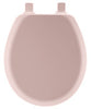 Bemis Cameron Round Pink Enameled Wood Toilet Seat