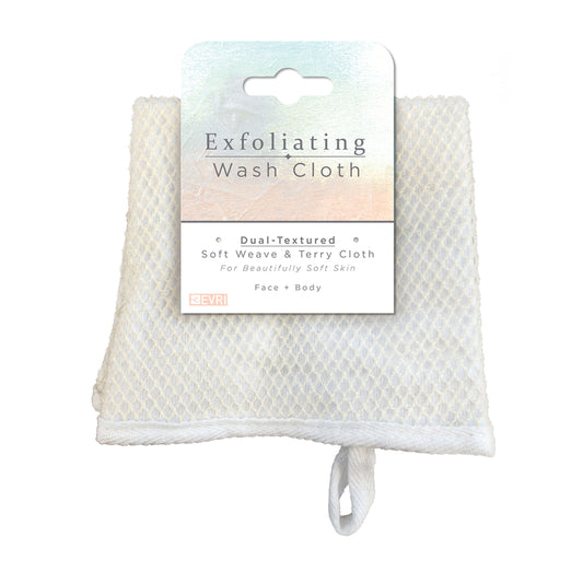 Evri White Acrylic Washcloth (Pack of 6)