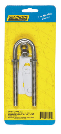 Seachoice  Stainless Steel  0.375 in. L x 3/8 in. W Stern Eye