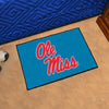 University of Mississippi (Ole Miss) Light Blue Rug - 19in. x 30in.