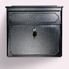 Mail Boss  Townhouse  Modern  Galvanized Steel  Wall Mount  Black  Locking Mailbox