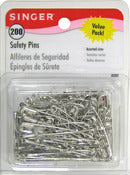 Singer 00302 Safety Pins 200 Count Assorted Sizes