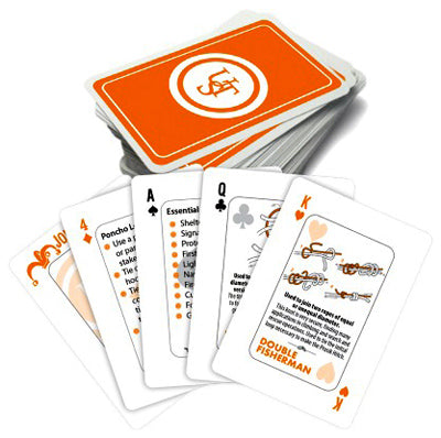 Survival Playing Cards, Orange (Pack of 4)