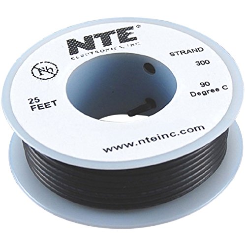 CABLE-300VHU 26GA NEGRO ESTÁNDAR 25'