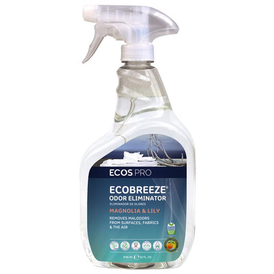 ECOS PRO EcoBreeze Lemongrass Scent Fabric Freshener 32 oz Liquid (Pack of 6)