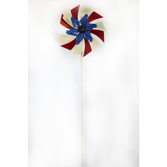 Alpine Red, White, and Blue Metal 72.25 in.   H Americana Windmill Stake (Pack of 4).