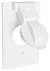 Bell Outdoor 5155-6 White 1-Gang Weatherproof Device Box Cover