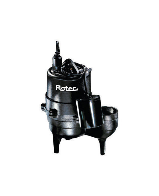 Flotec 1/2 HP 9000 gph Cast Iron Tethered Float Switch Sewage Pump
