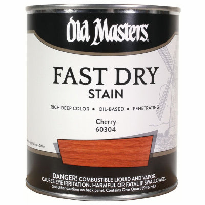 Fast Dry Stain, Oil-Based, Cherry, 1-Qt.