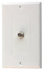 Black Point Products White Plastic Video Wall Jack 1 pk