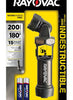 Rayovac  WORKHORSE PRO  200 lumens Black  LED  Flashlight  AA Battery