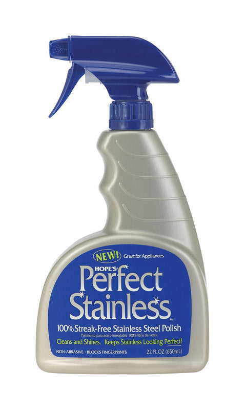 Hope's Perfect Stainless Fresh Clean Scent Stainless Steel Cleaner & Polish 22 oz Liquid