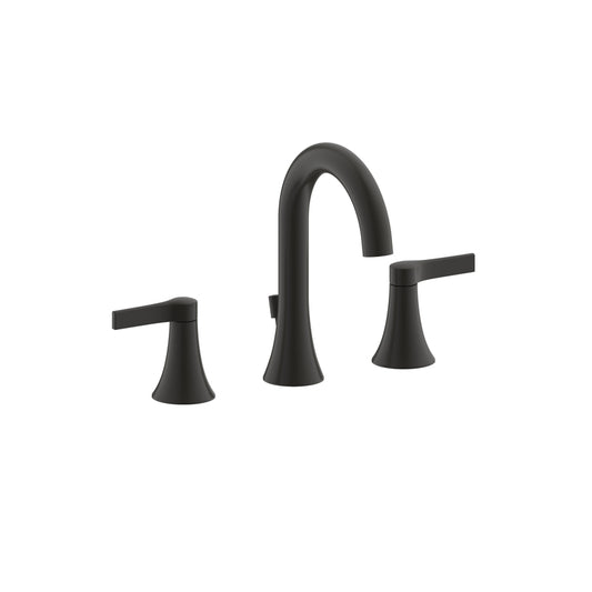 Ultra Faucets Black 1.2 GPM Nita Collection Widespread Lavatory Faucet 8 in.