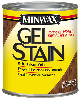 Minwax Transparent Low Luster Brazilian Rosewood Oil-Based Gel Stain 0.5 Pt.