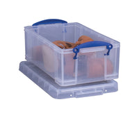 Really Useful Box 5 in. H X 8 in. W X 13-3/8 in. D Stackable Storage Box (Pack of 4).