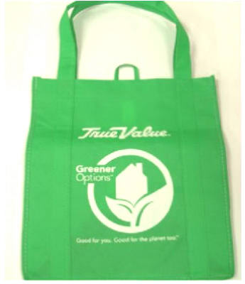 Reusable Shopping Bag, Bright Green Polypropylene (Pack of 100)