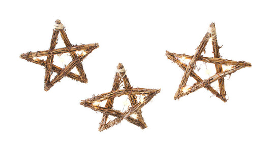 Sienna  Brown  Lighted Rope Star  Christmas Decor