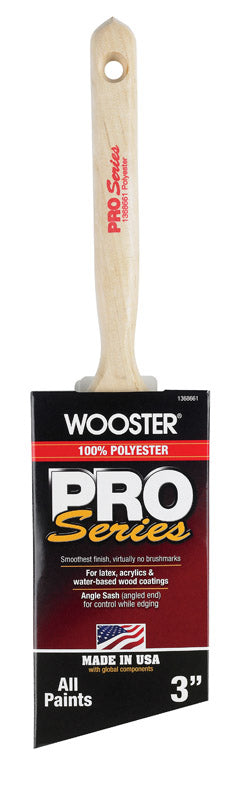 Wooster  Pro Series  3 in. W Angle  Paint Brush