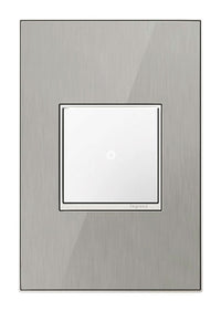 Legrand Adorne Metallic 1 gang Thermoplastic Nylon GFCI/Rocker Wall Plate 1 pk