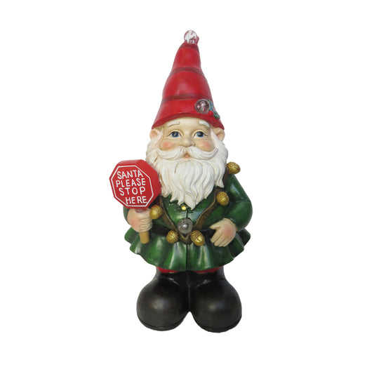 Alpine LED Gnome Statue Christmas Decoration Polyresin 1 pk (Pack of 4)