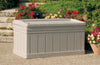 Suncast Beige Plastic 129 gal. Capacity Deck Box 28 H x 53 W x 29 D in. with Seat
