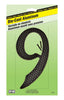 Hy-Ko 4-1/2 in. Black Aluminum Number 9 Nail-On 1 pc. (Pack of 10)