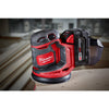 Milwaukee  M18  5 in. Cordless  Random Orbit Sander  Kit  18 volt 12000 opm Red