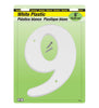 Hy-Ko 6 in. White Plastic Number 9 Mounting Screws 1 pc. (Pack of 5)