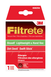 3M Filtrete Vacuum Filter For Bissell Lightweight/Hand Vac 1 pk