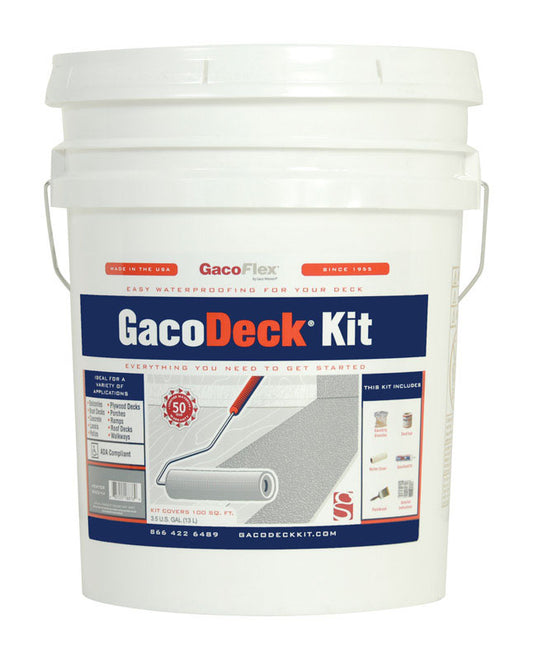 GacoFlex GacoDeck Adobe Water-Based Solid Deck Coating Kit 3.5 gal