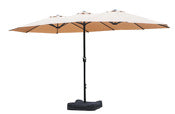 Living Accents 8014534 181.1 Octagon Living Accents Triple Canopy Patio Umbrella