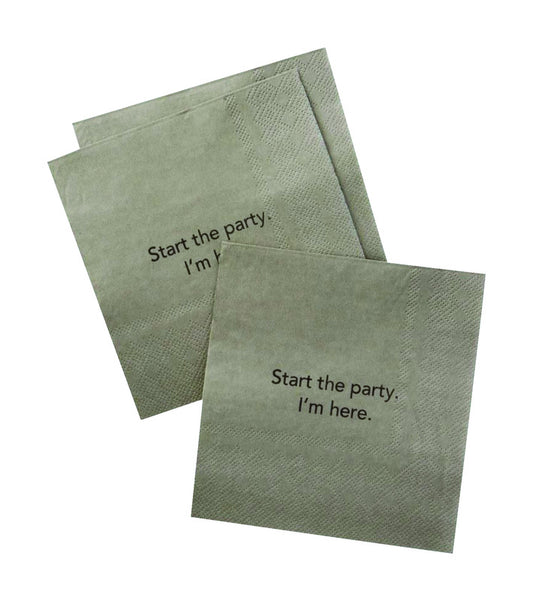 Hallmark Start The Party I'm Here Napkins Paper 2 H x 2 W x 0.75 L in.(Pack of 4)