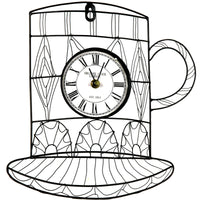 River Cottage Gardens Metal Black/White Indoor Analog Wall Clock 11.8 L x 11.8 W in.