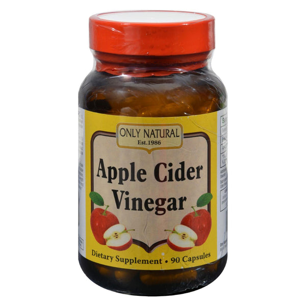 Vinagre de sidra de manzana natural Only Natural - 500 mg - 90 cápsulas