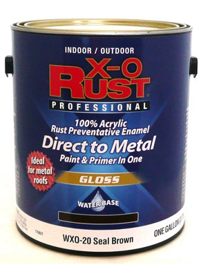 Rust Preventative Paint & Primer, Direct to Metal, Gloss Seal Brown, Gallon (Pack of 2)